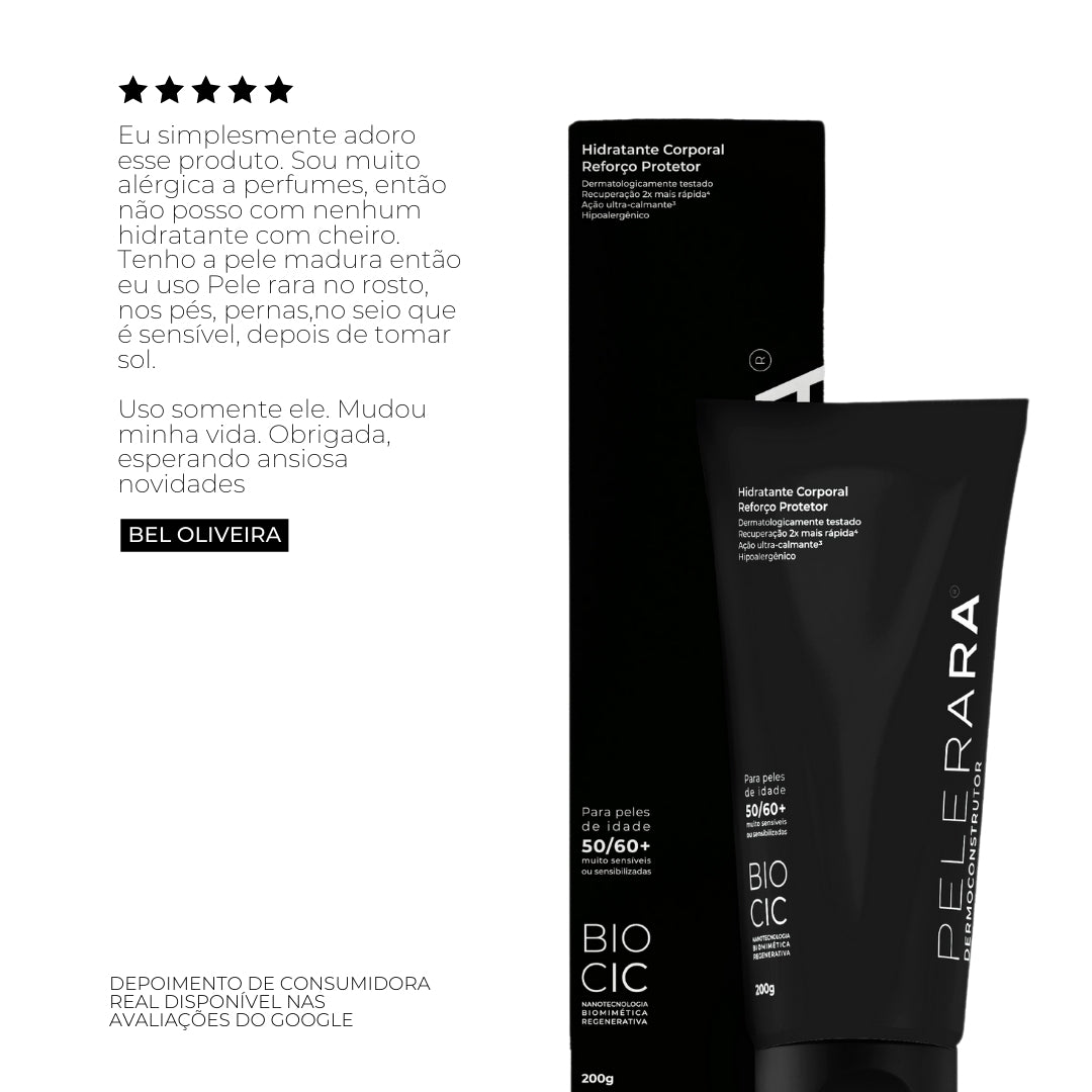 HIDRATANTE CORPORAL REFORÇO PROTETOR PELE RARA 200G