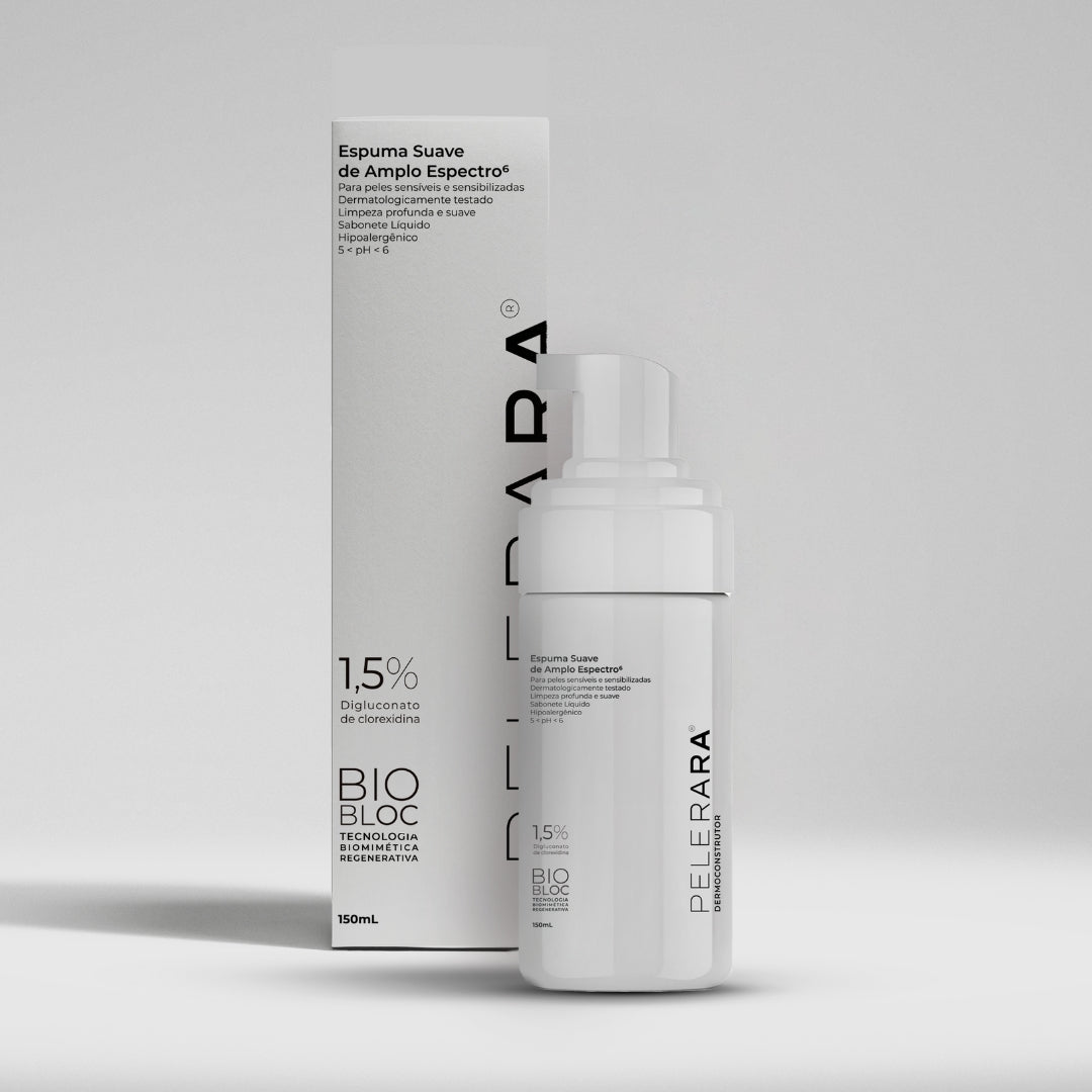 ESPUMA SUAVE DE AMPLO ESPECTRO PELE RARA 150ML