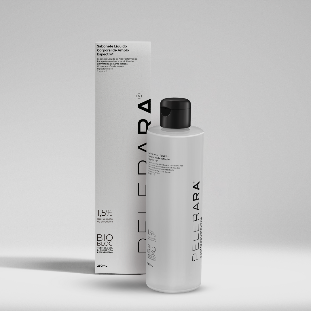 SABONETE LÍQUIDO CORPORAL DE AMPLO ESPECTRO PELE RARA 250ML