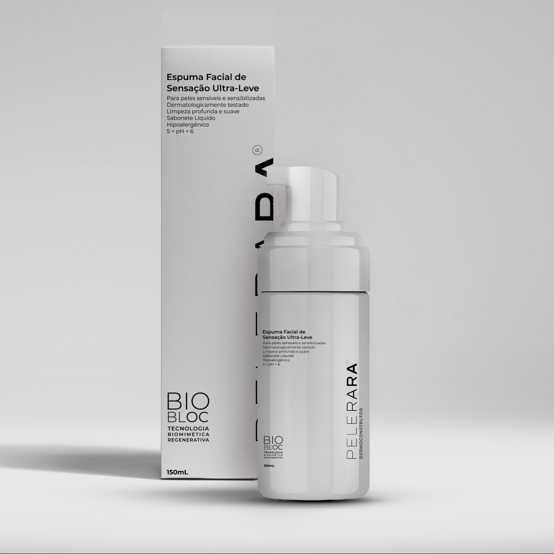 ESPUMA FACIAL SENSAÇÃO ULTRA-LEVE PELE RARA 150ML